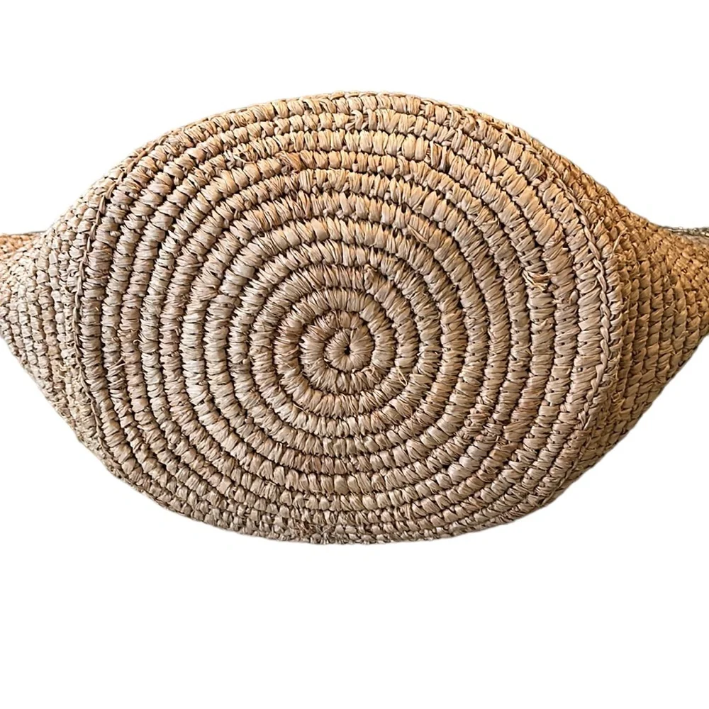 J. Crew Iridescent Beaded Straw Tote Bag